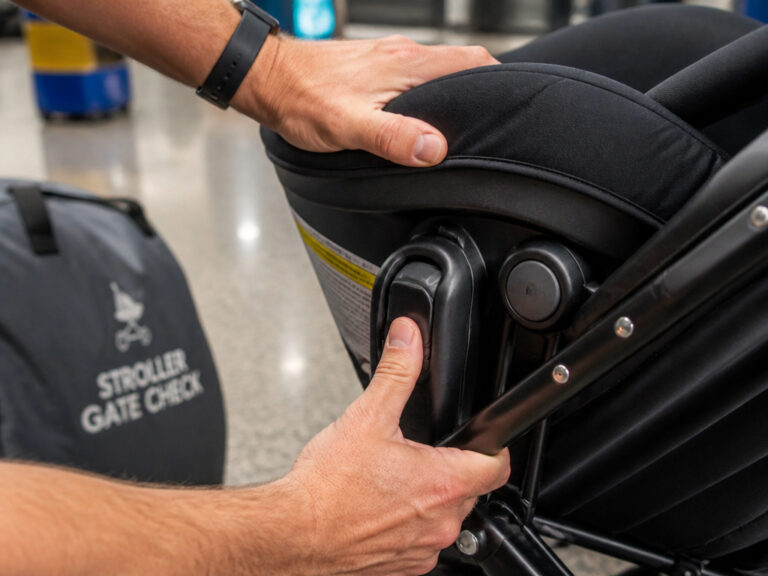 A Complete Guide on How to Gate Check a Stroller and Car Seat
