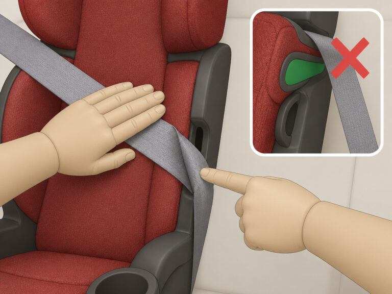How to Install a Booster Car Seat with a Seatbelt Properly